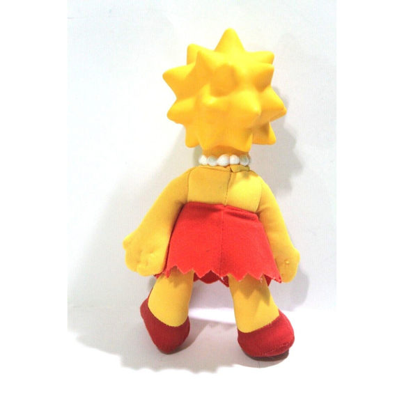 1990 Burger King Lisa Simpson Collectible Doll Meet the Simpsons Toy 8" Plush - Picture 2 of 7